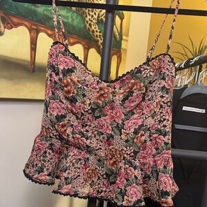 Floral Corset Style Top